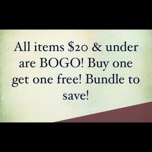 But one get one under $20 free